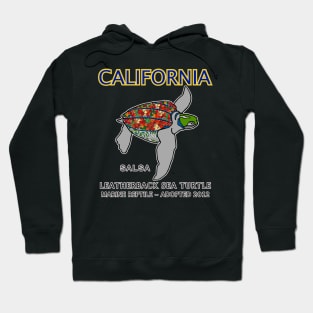 California - Leatherback Sea Turtle - Salsa Hoodie